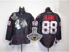 nhl jerseys chicago blackhawks #88 kane full black[2013 Stanley cup champions]