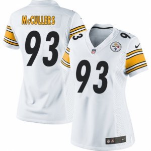Women\'s Nike Pittsburgh Steelers #93 Dan McCullers Limited White NFL Jersey