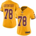 Women's Nike Washington Redskins #78 Kory Lichtensteiger Limited Gold Rush NFL Jersey