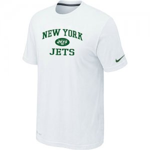 New York Jets Heart & Soul White T-Shirt