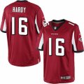 Mens Nike Atlanta Falcons #16 Justin Hardy Limited Red Team Color NFL Jersey