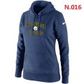 Women NEW Pittsburgh Steelers Heart & Soul Pullover Hoodie Blue