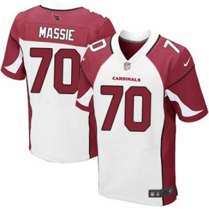 Mens Nike Arizona Cardinals #70 Bobby Massie Elite White NFL Jersey