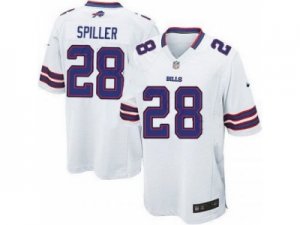 Nike NFL Buffalo Bills #28 C.J. Spiller White Jerseys(Game)