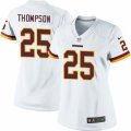 Womens Nike Washington Redskins #25 Chris Thompson Limited White NFL Jersey