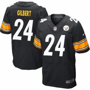 Mens Nike Pittsburgh Steelers #24 Justin Gilbert Elite Black Team Color NFL Jersey