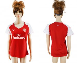 2017-18 Arsenal Home Women Soccer Jersey