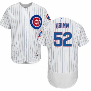 Men\'s Majestic Chicago Cubs #52 Justin Grimm White Flexbase Authentic Collection MLB Jersey