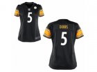 Women Nike Pittsburgh Steelers #5 Joshua Dobbs Black Game Jerseys