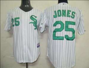 MLBChicago White Sox #25 Jim Thome White[green strip]