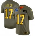 Nike Bills #17 Josh Allen 2019 Olive Gold Salute To Service Limited Jersey