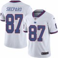 Mens Nike New York Giants #87 Sterling Shepard Limited White Rush NFL Jersey