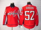 nhl washington capitals #52 green red