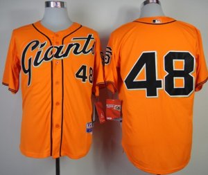 mlb jerseys san francisco giants #48 sandoval orange[2014 new]