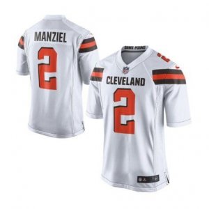 Nike Browns #2 Johnny Manziel white Men Stitched NFL New Elite Jersey