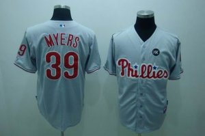 mlb philadelphia phillies #39 myers grey