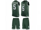 Mens Nike New York Jets #5 Christian Hackenberg Limited Green Tank Top Suit NFL Jersey