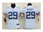 Nike women NFL Minnesota Vikings #29 Xavier Rhodes white Jerseys