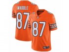 Mens Nike Chicago Bears #87 Tom Waddle Vapor Untouchable Limited Orange Rush NFL Jersey