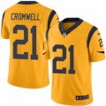 Mens Nike Los Angeles Rams #21 Nolan Cromwell Limited Gold Rush NFL Jersey