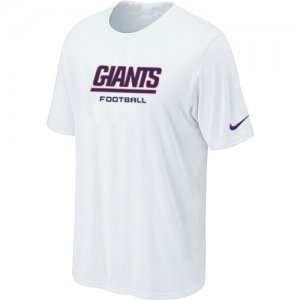 Nike New York Giants Sideline Legend Authentic Font T-Shirt White