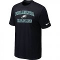 Philadelphia Eagles Heart & Soul Black T-Shirt