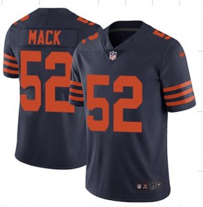 Nike Bears #52 Khalil Mack Navy Throwback Vapor Untouchable Limited Jersey