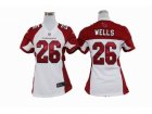 Nike Women NFL Arizona Cardinals #26 Chris Wells White Jerseys