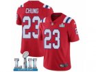 Youth Nike New England Patriots #23 Patrick Chung Red Alternate Vapor Untouchable Limited Player Super Bowl LII NFL Jersey