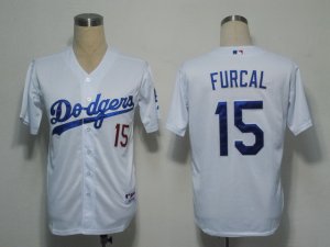 MLB Los Angeles Dodgers #15 Furcal White