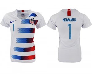 2018-19 USA 1 HOWARD Home Women Soccer Jersey