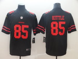 Nike 49ers #85 George Kittle Black Vapor Untouchable Limited Jersey