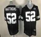Nike Packers #52 Clay Matthews Black With Hall of Fame 50th Patch NFL Elite Jersey