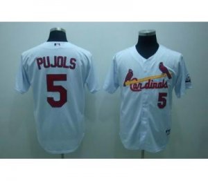 mlb st.louis cardinals #5 pujols 2009 all star game patch white