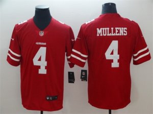 Nike 49ers #4 Nick Mullens Red Vapor Untouchable Limited Jersey