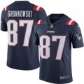 Mens New England Patriots #87 Rob Gronkowski Nike Navy Color Rush Limited Jersey