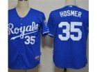 MLB Kansas City Royals #35 Eric Hosmer Dark Blue Jerseys