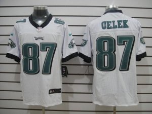 Nike NFL Philadelphia Eagles #87 Brent Celek White Jerseys(Elite)