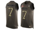 Nike San Francisco 49ers #7 Colin Kaepernick Limited Green Salute to Service Tank Top NFL Jersey