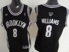 Women NBA Brooklyn Nets #8 Deron Williams Black Swingman Jerseys