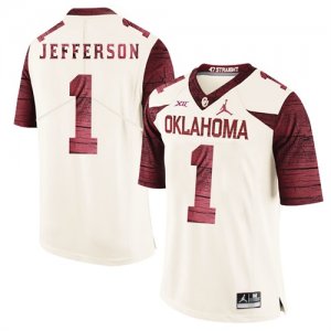 Oklahoma Sooners #1 Tony Jefferson White 47 Game Winning Streak College Football Jersey