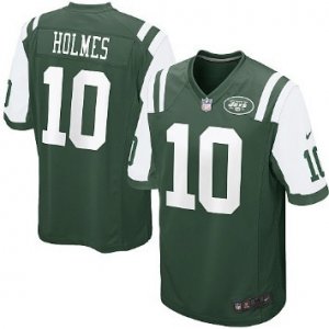 nike nfl new york jets #10 Santonio Holmes green game jersey