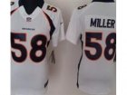 Nike Women NFL Denver Broncos #58 Von Miller White Jerseys