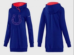 Women Indianapolis Colts Logo Pullover Hoodie-060