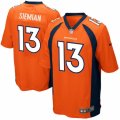 Men's Nike Denver Broncos #13 Trevor Siemian Game Orange Team Color NFL Jersey