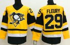 nhl jerseys pittsburgh penguins #29 fleury yellow-black