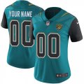 Womens Nike Jacksonville Jaguars Customized Teal Green Team Color Vapor Untouchable Limited Player NFL Jersey