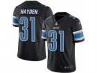 Mens Nike Detroit Lions #31 D.J. Hayden Limited Black Rush NFL Jersey