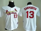 Youth mlb jerseys st. louis cardinals #13 carpenter white jersey