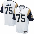 Mens Nike Los Angeles Rams #75 Deacon Jones Game White NFL Jersey